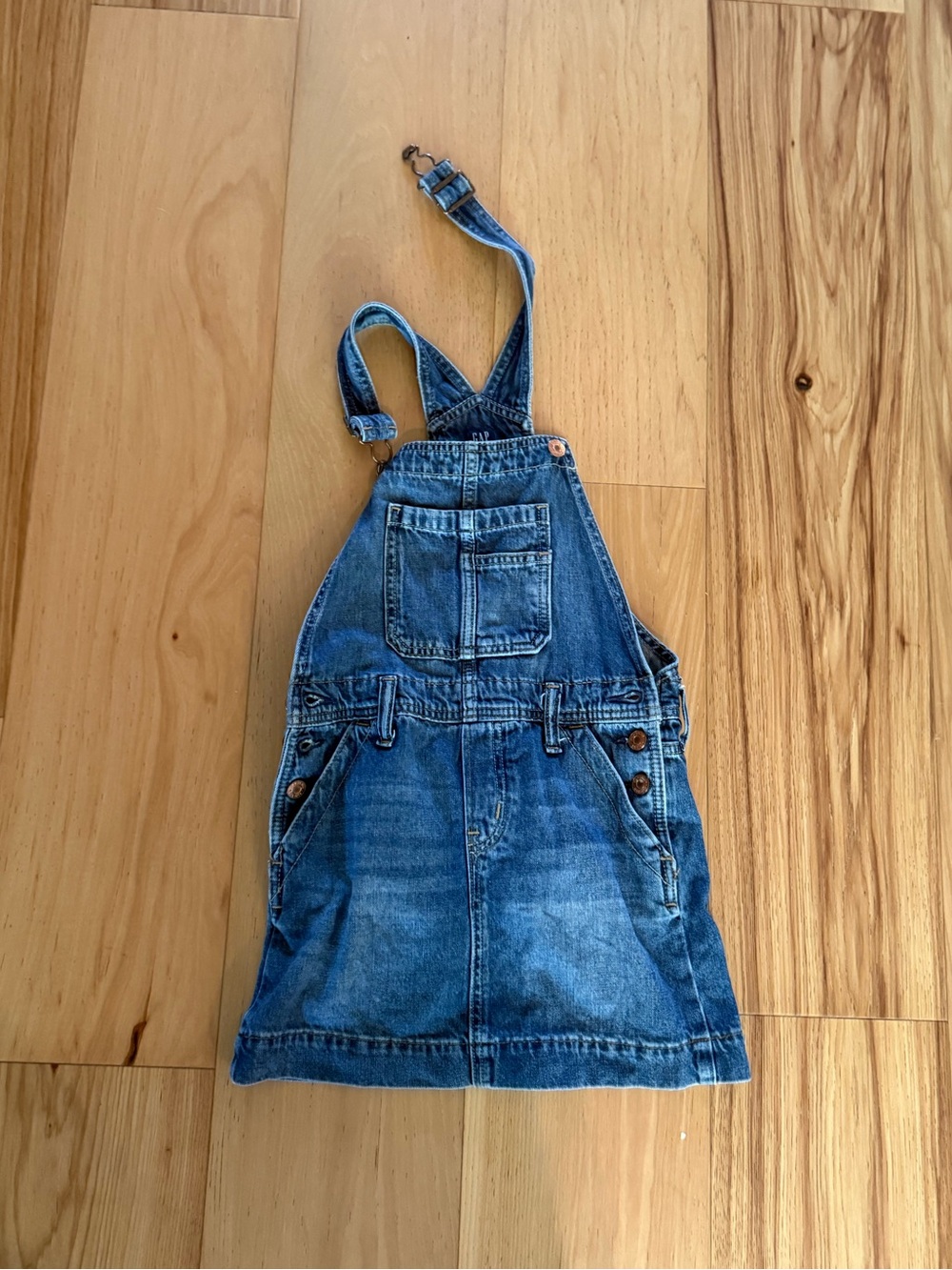 GAP Blue Denim Kids Overall Dress